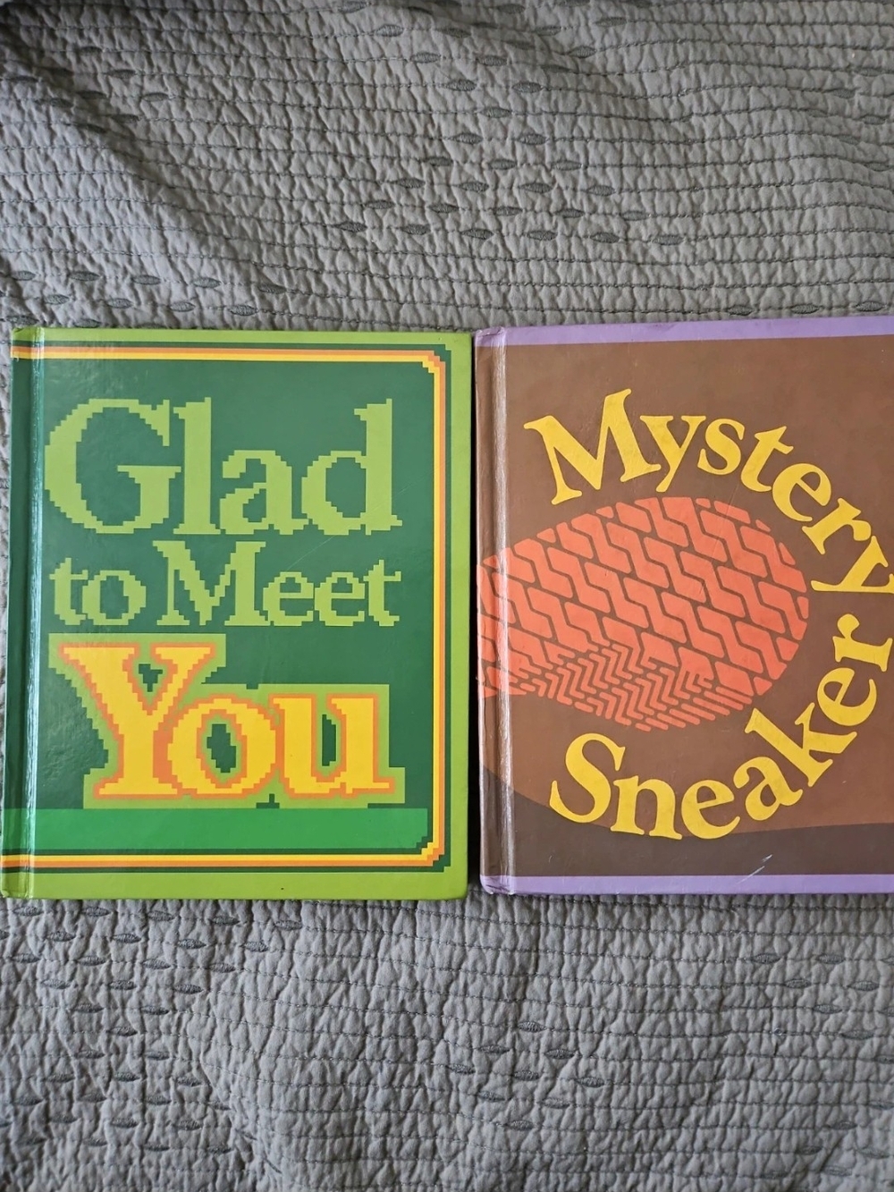 Glad To Meet You And Mystery Sneaker 1980s Books, Hardcover